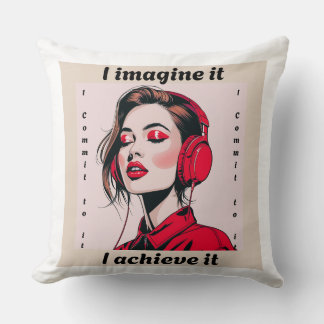 Almofada Motivational Quote Pillow
