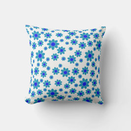 Almofada Motivo Flor Azul | Padrão de Margarida