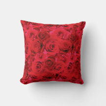 Motivo Floral Repetitivo | Padrão de Rosas Vermelh