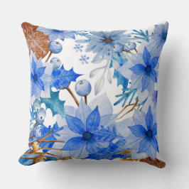 Almofada Motivos florais para a época de Natal