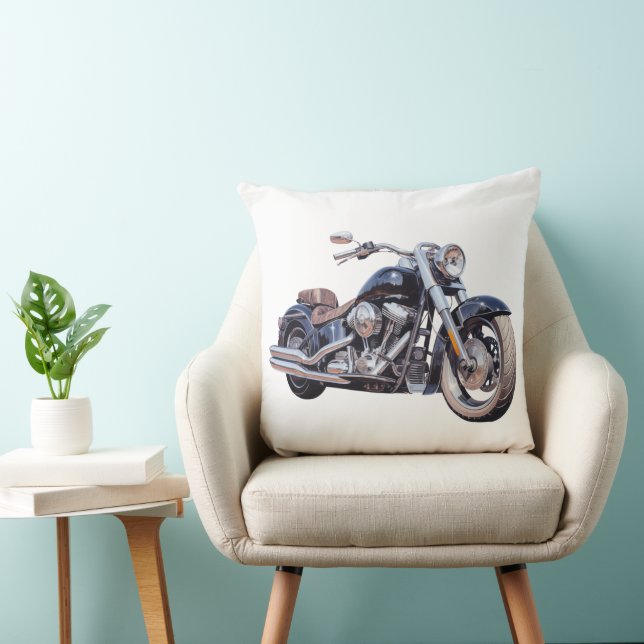 Almofada Motocicleta aquarela (Cadeira)