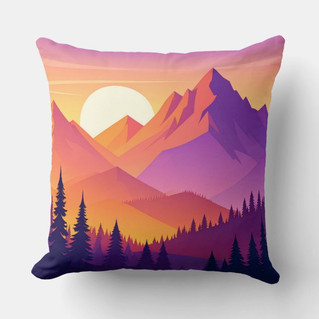 Almofada Mountain Adventure Pillow - Hiking Outdoor Nature  (Frente)
