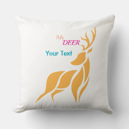 Almofada Mr. Deer Graphic – Rustic Woodland Style