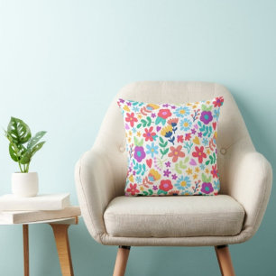 Almofada Muitas Flores Impressão Moderno Travesseiro decora