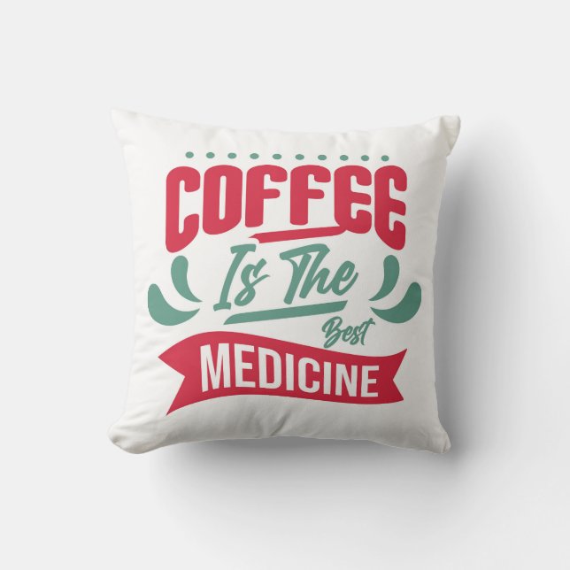 Almofada Muito Legal e Fofo Café ou Java (Frente)