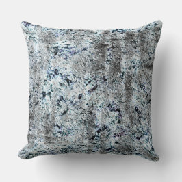 Almofada Muito rústico fungo prateado sujo de