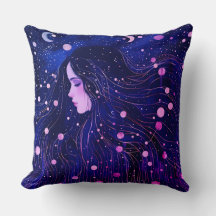 Mulher Celestial Deusa Lua Estrelas Céu