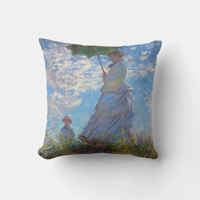 Almofada Mulher com Parasol, Monet (Frente)