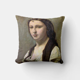 Almofada Mulher com pérola, Camille Corot, 1868-1870