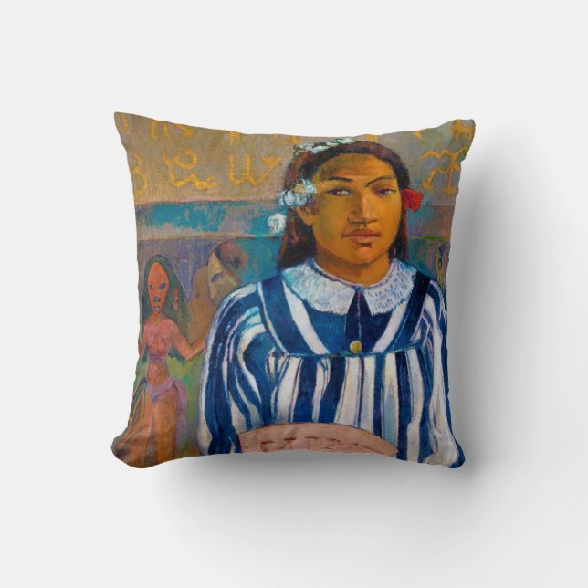 Almofada Mulher com ventilador, Gauguin (Frente)