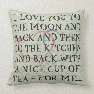 Almofada Mulher diária romântica engraçada do homem das