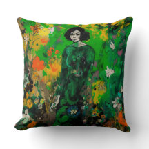 mulher em campo colorido