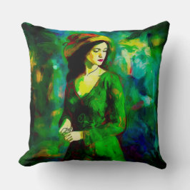 Almofada Mulher em Chapéu