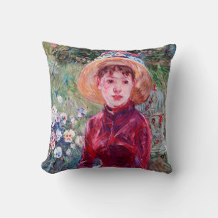 Almofada Mulher em Vermelho, Berthe Morisot