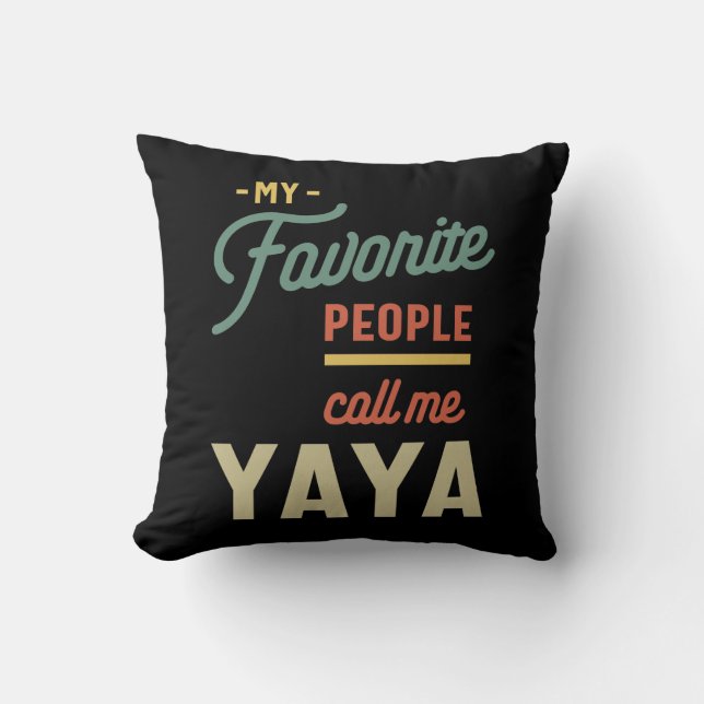 Almofada Mulher Favorita Yaya Avô Gift (Frente)
