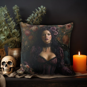 Almofada Mulher Gótica Rococo