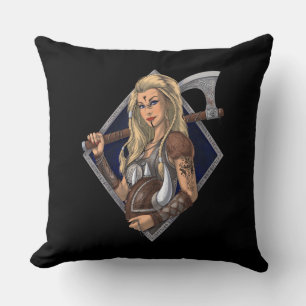 Almofada Mulher Norse Viking Warrior