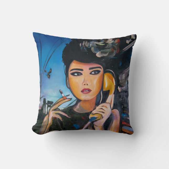 Almofada Mulher Pop Art (Frente)