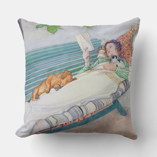 Almofada Mulher que encontra-se em um banco, 1913 (w/c no (Frente)