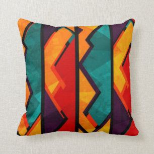 Almofada Multi design colorido africano do impressão do