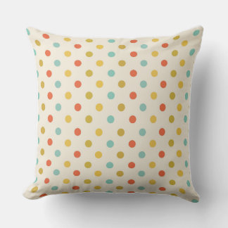 Almofada Multicolor Polka Dot Confetti Throw Pillow