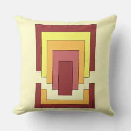 Almofada Multicor do Abstrato retângulo (estilo 70s)