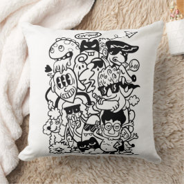 Almofada Multidão de Personagens de Desenhos Animados Excên
