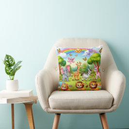 Almofada Mundo da Maravilha: Travesseiro decorativo de anim