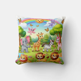 Almofada Mundo da Maravilha: Travesseiro decorativo de anim