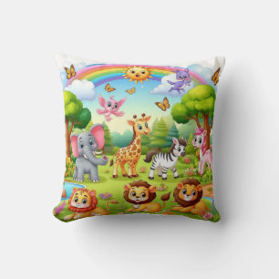 Almofada Mundo da Maravilha: Travesseiro decorativo de anim