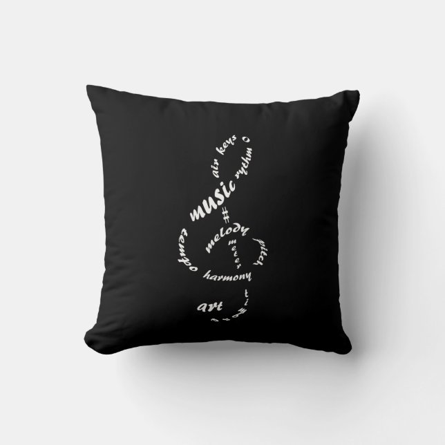 Almofada música a minhas orelhas (Frente)