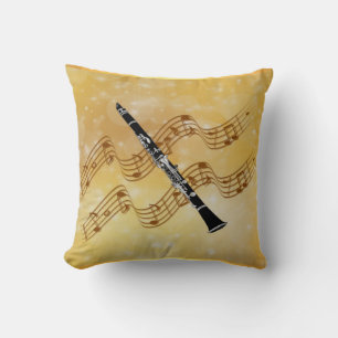 Almofada Música Clarinet, design popular