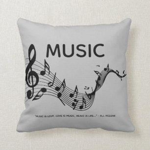 Almofada Música é Amor