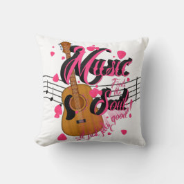 Almofada Música, É Um Bom Travesseiro decorativo