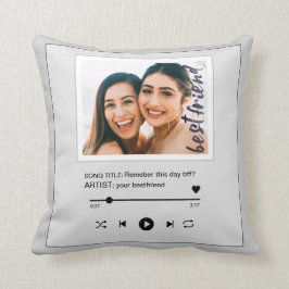 Almofada música engraçada, melhor amigo, foto
