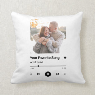 Almofada Música Personalizada Música Favorita Uma Foto Coff