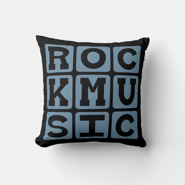 Almofada Música Rock, Gênero Musical (Frente)