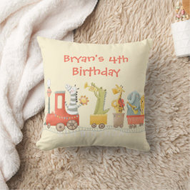 Almofada Musical Animal Train Birthday