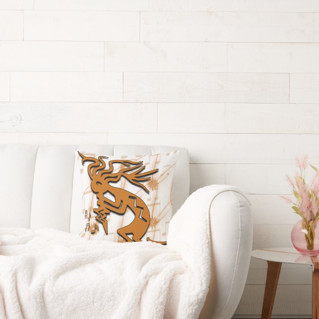 Almofada Músico Kokopelli Virado para a Esquerda (Sofá)