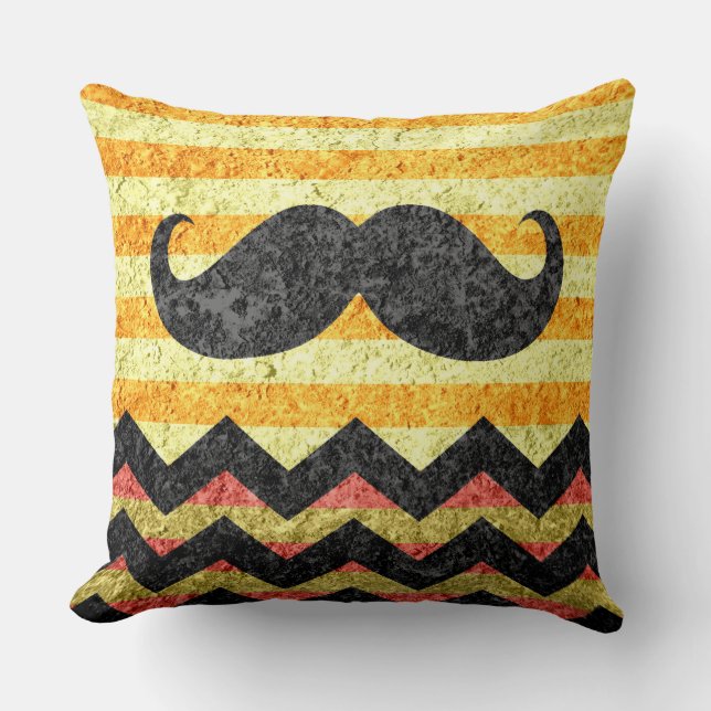 Almofada Mustache Chevron Modern (Frente)