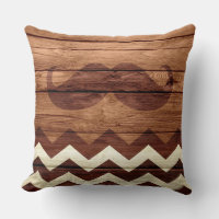 Mustache Chevron Vintage Wooden #3