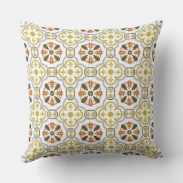 Almofada Mustard Orange Alhambra Throw Pillow