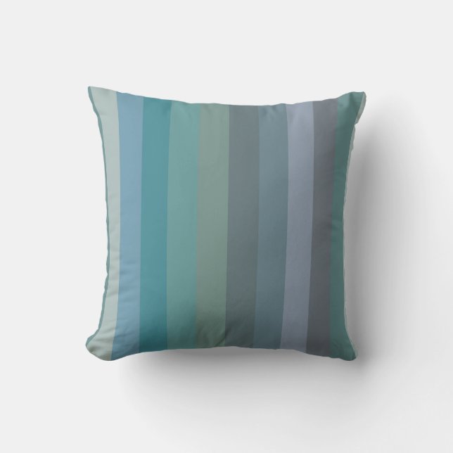 Almofada Muted Coastal Blues & Sage Neutrals (Frente)