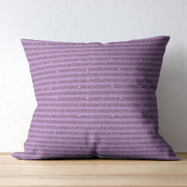 Almofada Muted Mulberry Glitter Style Horizontal Stripes