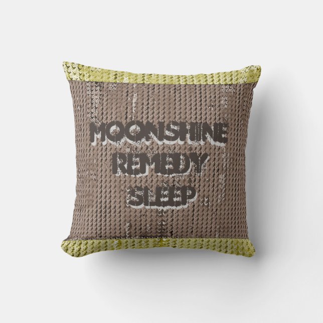 Almofada MVB Faux Burlap Travesseiro decorativo-Torn/2TY-Mo (Frente)