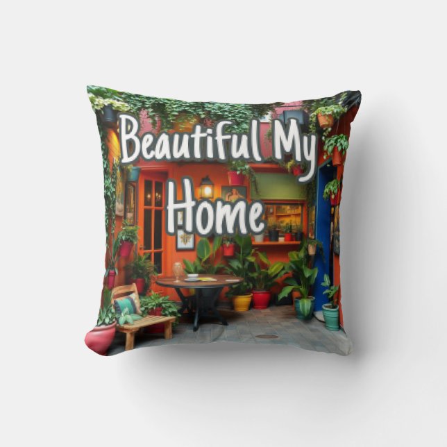 Almofada My Beautiful Home  (Frente)