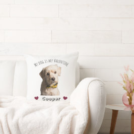 Almofada My Dog Is My Valentine – Personalized Pet 