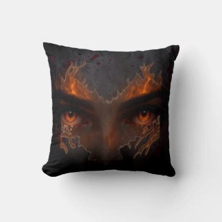 Almofada Mystic Burning Eye Dark Fantasy Aesthetic Throw Pi