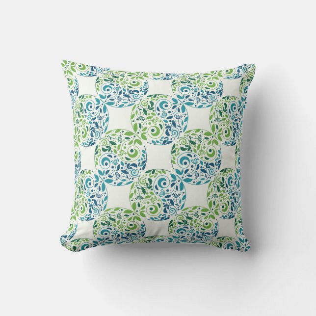 Almofada Mystic Garden Pattern Throw Pillow (Frente)