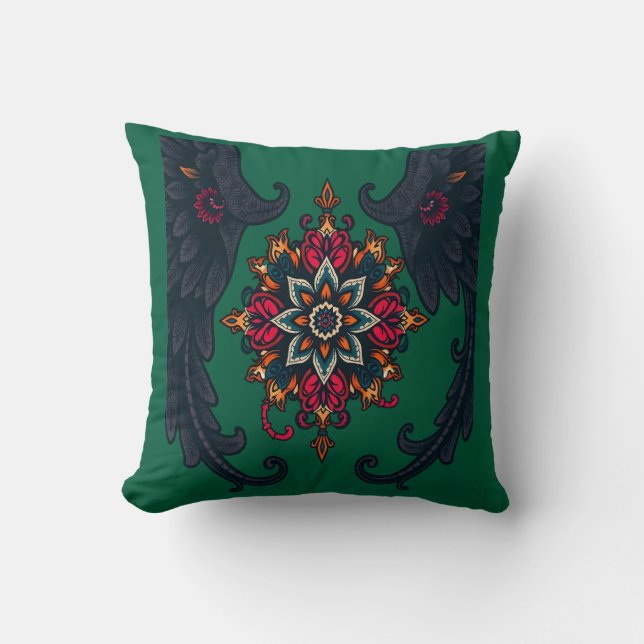 Almofada Mystic Mandala Elephant Art (Frente)